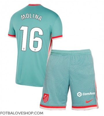 Atletico Madrid Nahuel Molina #16 Dětské Venkovní Dres 2024-25 Krátký Rukáv (+ trenýrky)